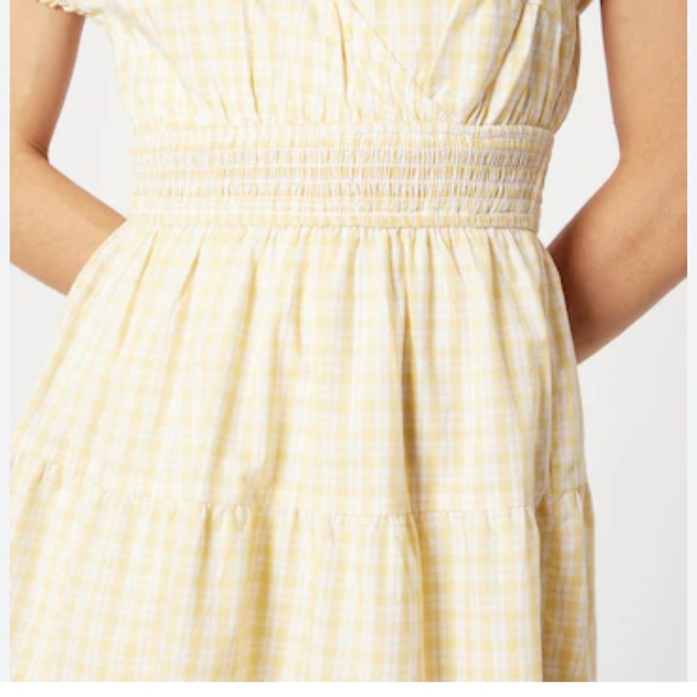 Hollister Yellow Midi Dress